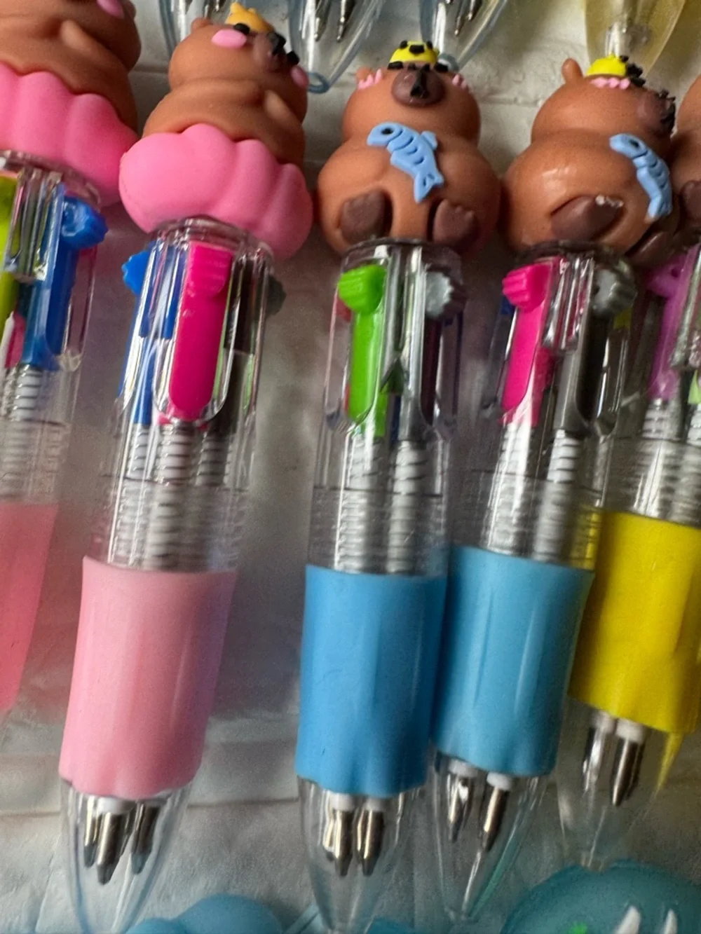 New 47pc Kids Novelty Multi-Color Click Ballpoint Pens, Party Favors